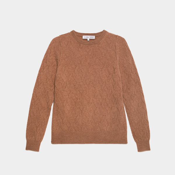 Sweater Cashmere Camel YY Logomania