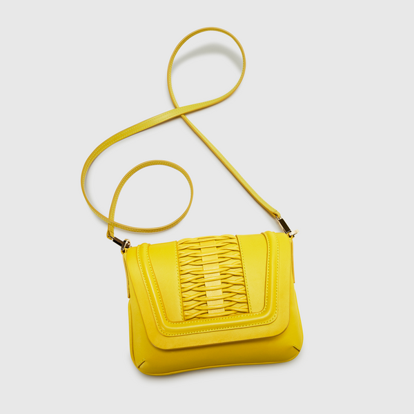 YLIANA YEPEZ handbags fabiana clutch braided leather canary