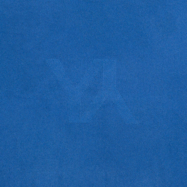 Boxy sweater Cashmere blue with YY logo
