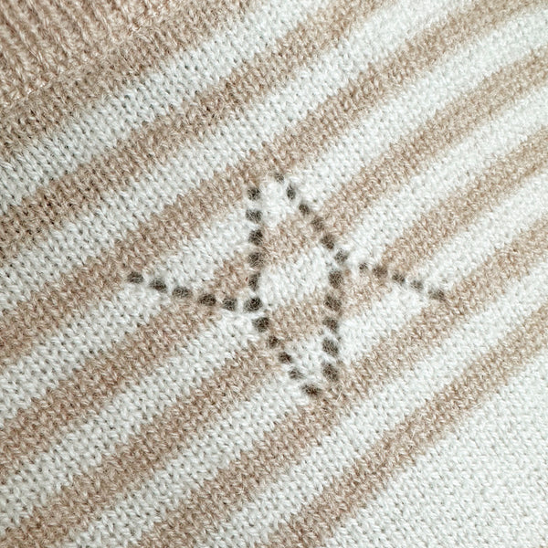 Aspen Sweater Sand/White