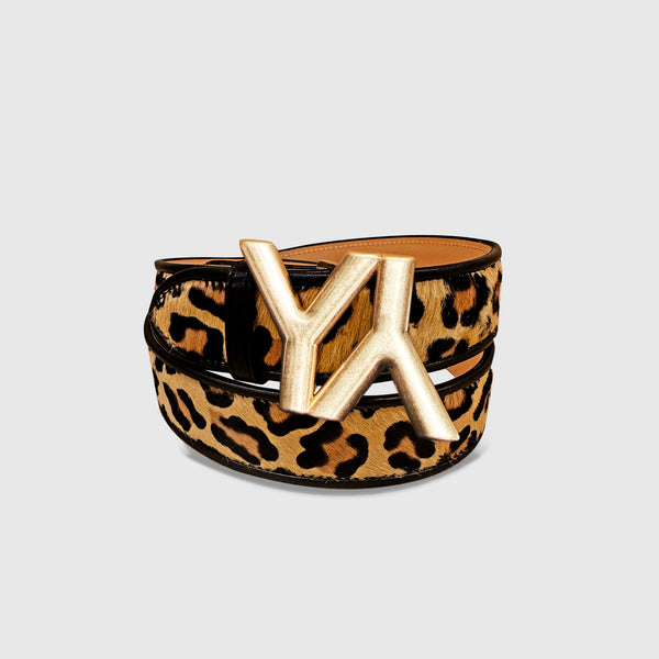 Buckle with Belt Leopard