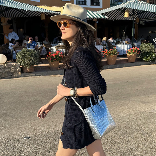 Mini Sarah Tote Silver