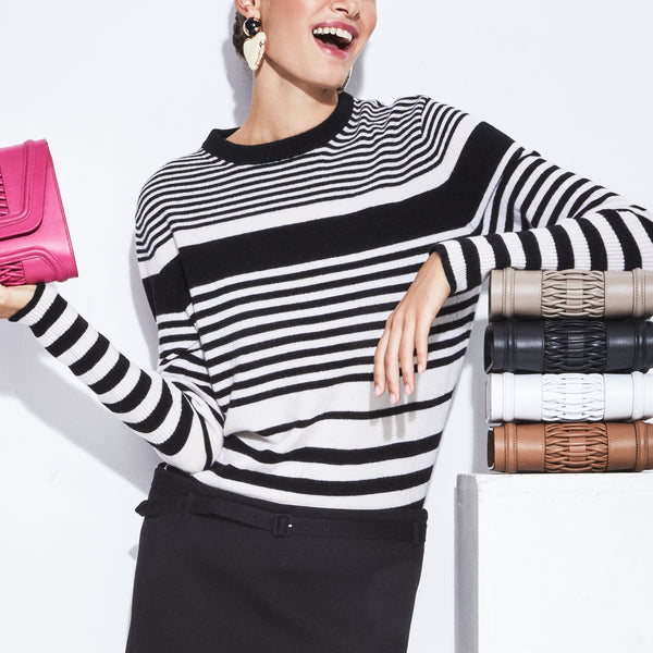 Aspen Sweater Black/White