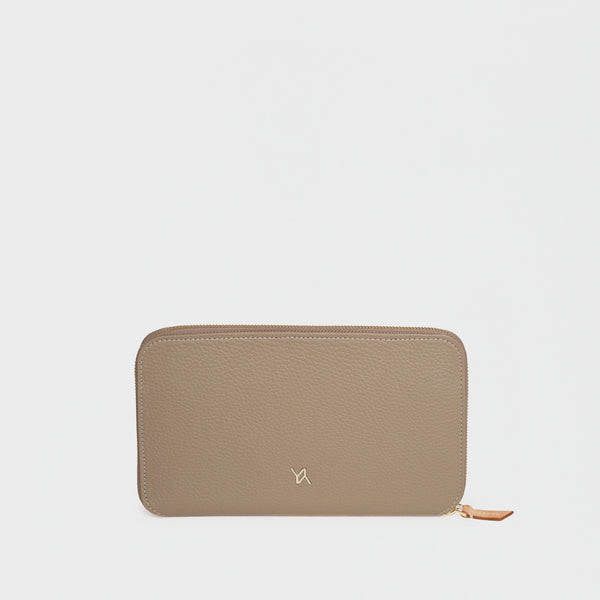 Travel Document Wallet Taupe