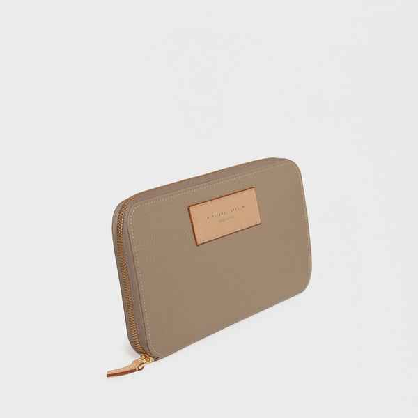 Travel Document Wallet Taupe
