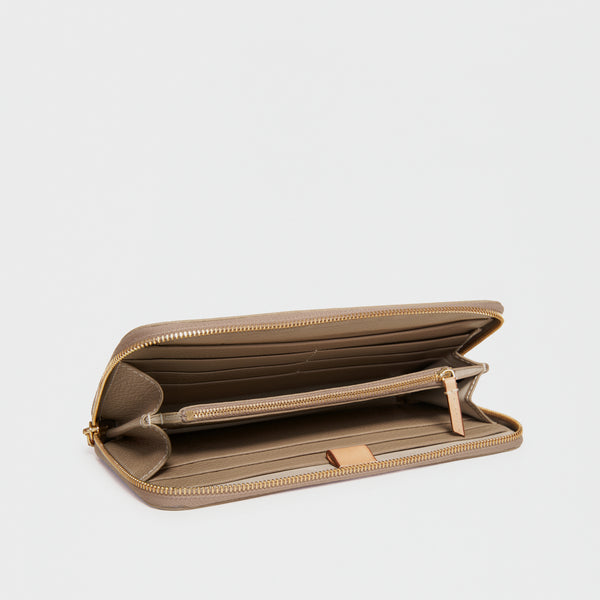 Travel Document Wallet Taupe