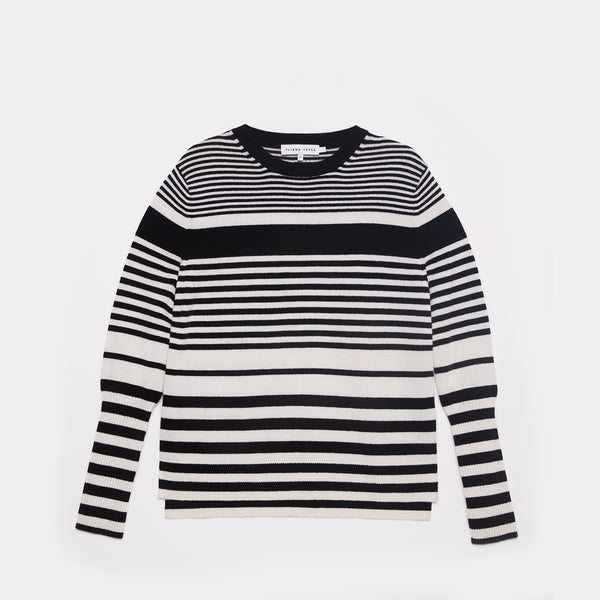 Aspen Sweater Black/White