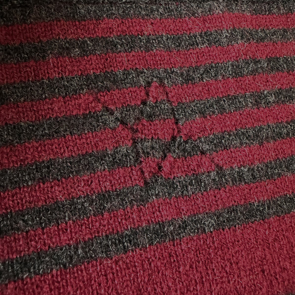 Aspen Sweater Bordeaux/Dark Grey