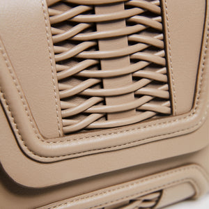 Mini Giovanna Braided Clutch Taupe