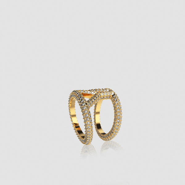 Icon Ring Crystal Gold