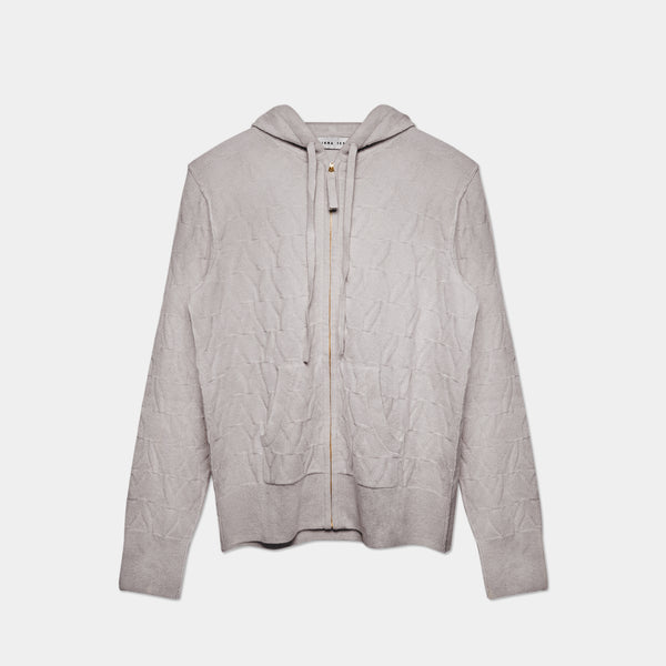 Zip Hoodie YY Logomania Light Grey