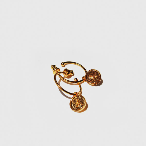 Confetti Mini Hoops Earrings Gold