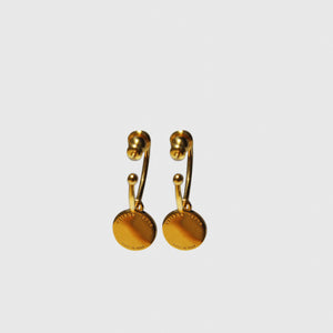 Confetti Mini Hoop Earrings Black