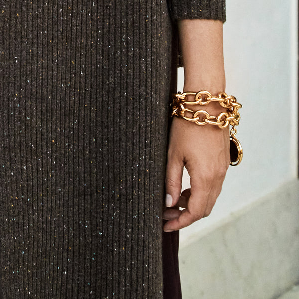 Lulu Bracelet with Medallion Gold