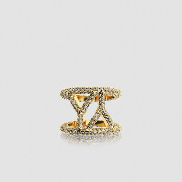 Icon Ring Crystal Gold