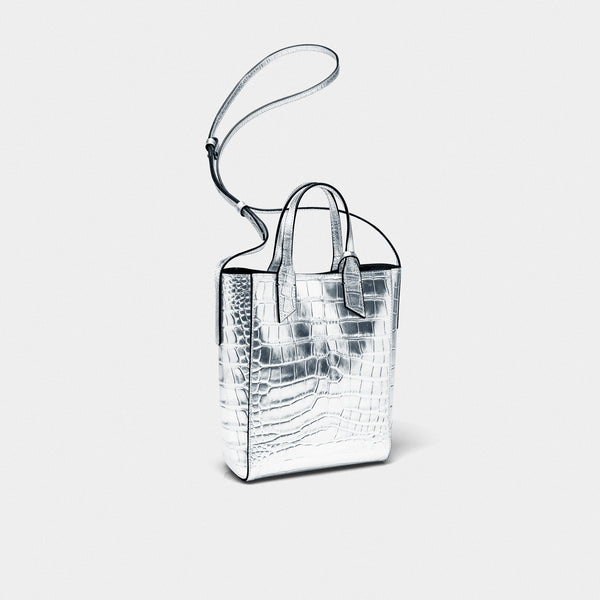 Mini Sarah Tote Silver