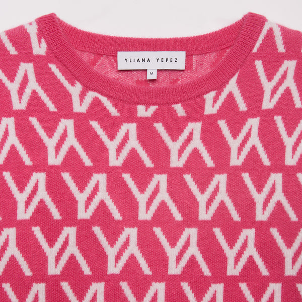 Gamma Sweater Pink/White