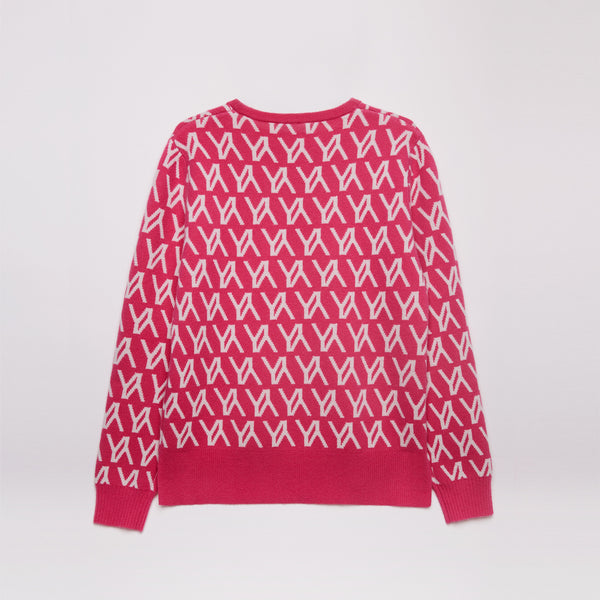 Gamma Sweater Pink/White