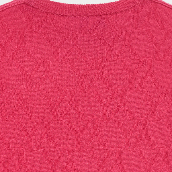 Sweater YY Logomania Fuchsia
