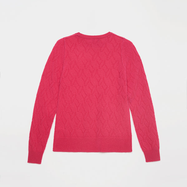 Sweater YY Logomania Fuchsia