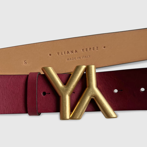 Buckle with Belt Bordeaux