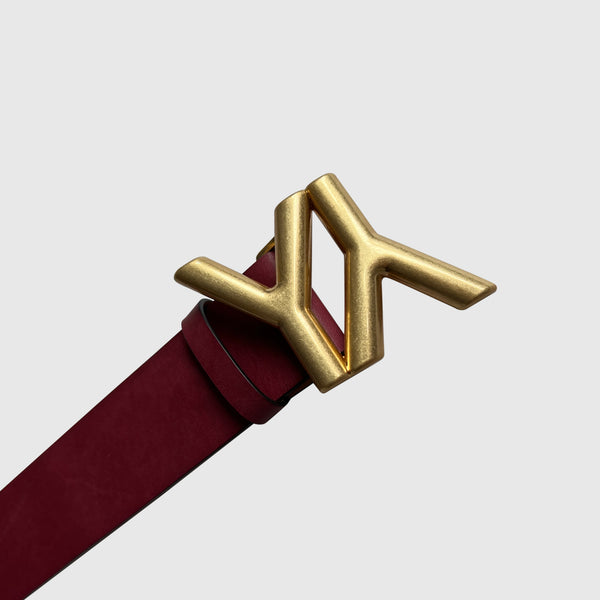 Buckle with Belt Bordeaux