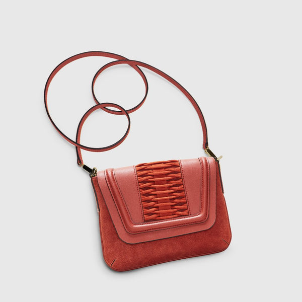 Bolsos de YLIANA YEPEZ bolsos de fabiana piel trenzado gamuza orange burnt