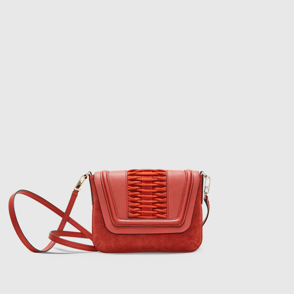 Bolsos de YLIANA YEPEZ bolsos de fabiana piel trenzado gamuza orange burnt