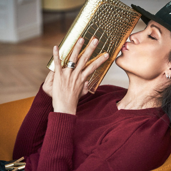 Boxy sweater with YY Logo Bordeaux