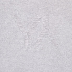 Boxy Sweater with YY Logo Light Grey