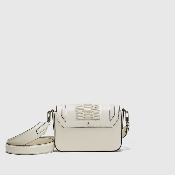 Bolsos YLIANA YEPEZ Mini Eugenia bolso de mano trenzado off white                                