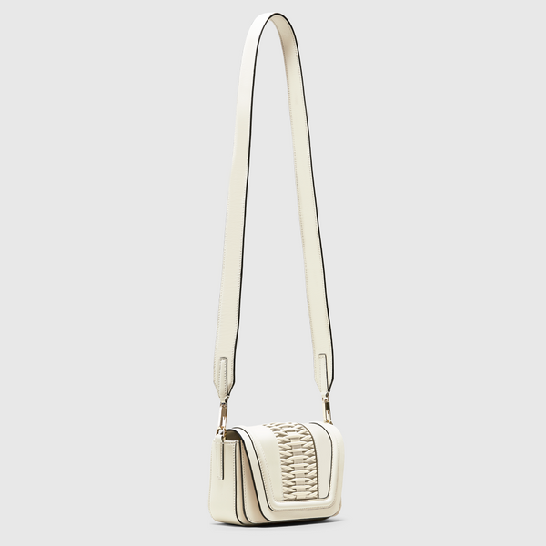 Bolsos YLIANA YEPEZ Mini Eugenia bolso de mano trenzado off white                                