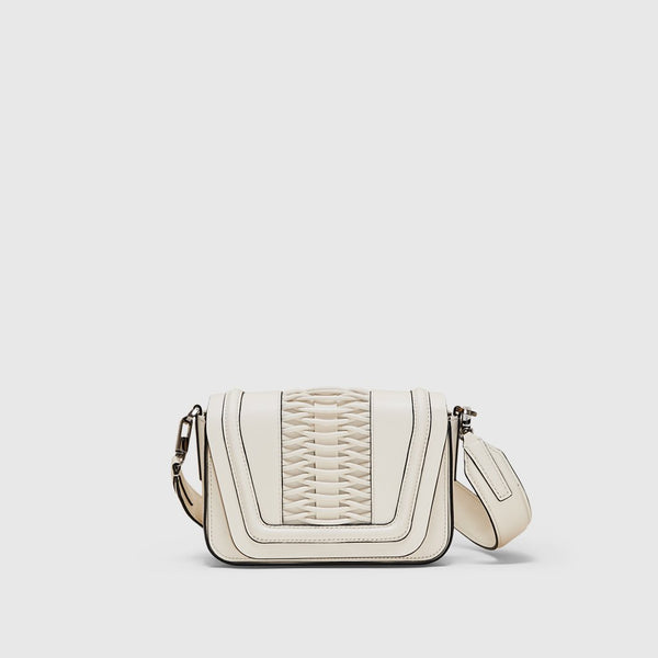 Bolsos YLIANA YEPEZ Mini Eugenia bolso de mano trenzado off white                                