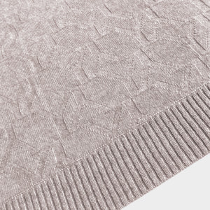 Blanket YY Logomania Light Grey