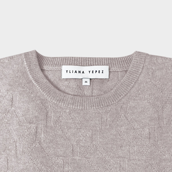 Sweater YY Logomania Light Grey