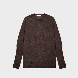 Boxy Sweater Cashmere Confetti Brown