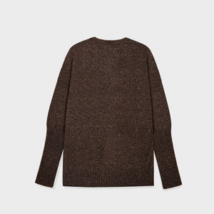 Boxy Sweater Cashmere Confetti Brown