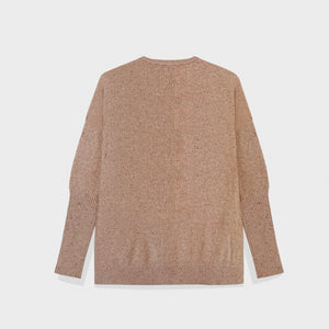 Boxy sweater Cashmere Confetti Camel