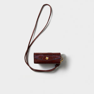 Lipstick Case Croc Brick