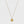 Cable long necklace with small coin light gold