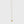 Cable long necklace with small coin light gold