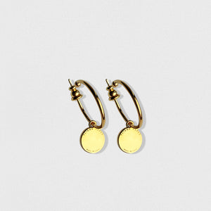 Confetti Mini Hoops Earrings Gold