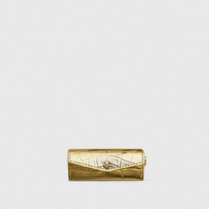 Lipstick Case Croc Gold