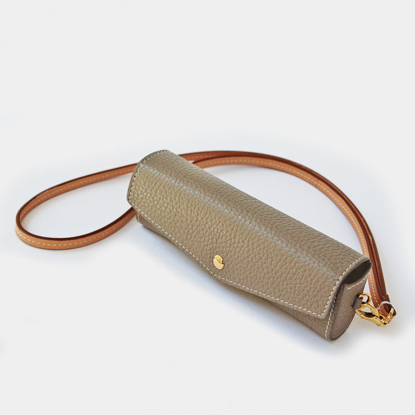 Glasses Case w. Strap Taupe