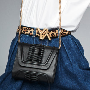 Buckle with Belt Leopard