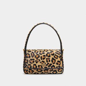 Lulu Calf Hair Hobo Leopard