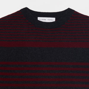 Aspen Sweater Bordeaux/Dark Grey