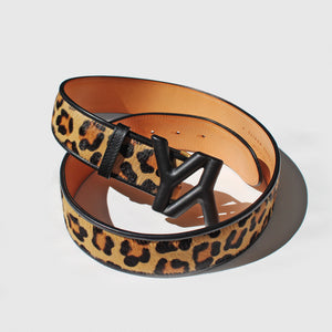 Buckle with Belt Leopard