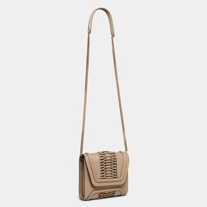 Mini Giovanna Braided Clutch Taupe