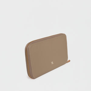 Travel Document Wallet Taupe